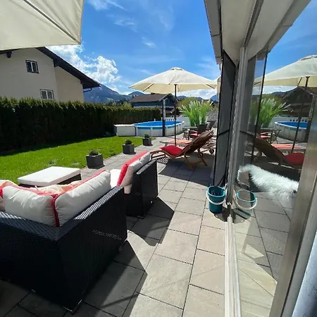 Modernes Alpenapartment Mit Sauna Wintergarten Und Pool Salzburg